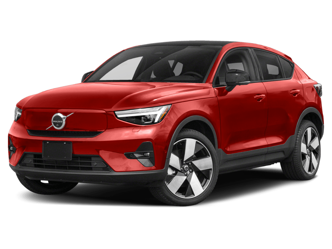 2023 Volvo C40 Recharge Pure Electric Twin - Front 3/4, facing to the left