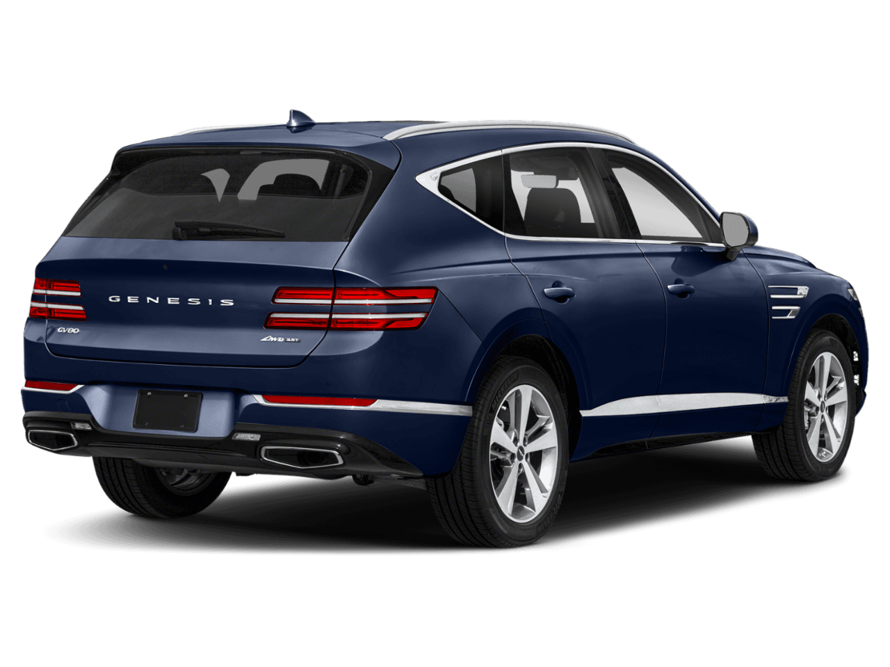 2023 Genesis GV80 3.5T - Rear 3/4, facing to the right