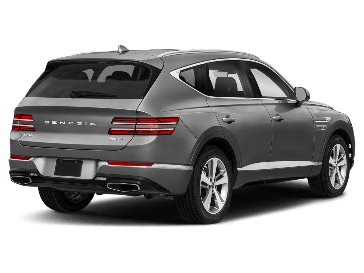 2023 Genesis GV80 3.5T - Rear 3/4, facing to the right
