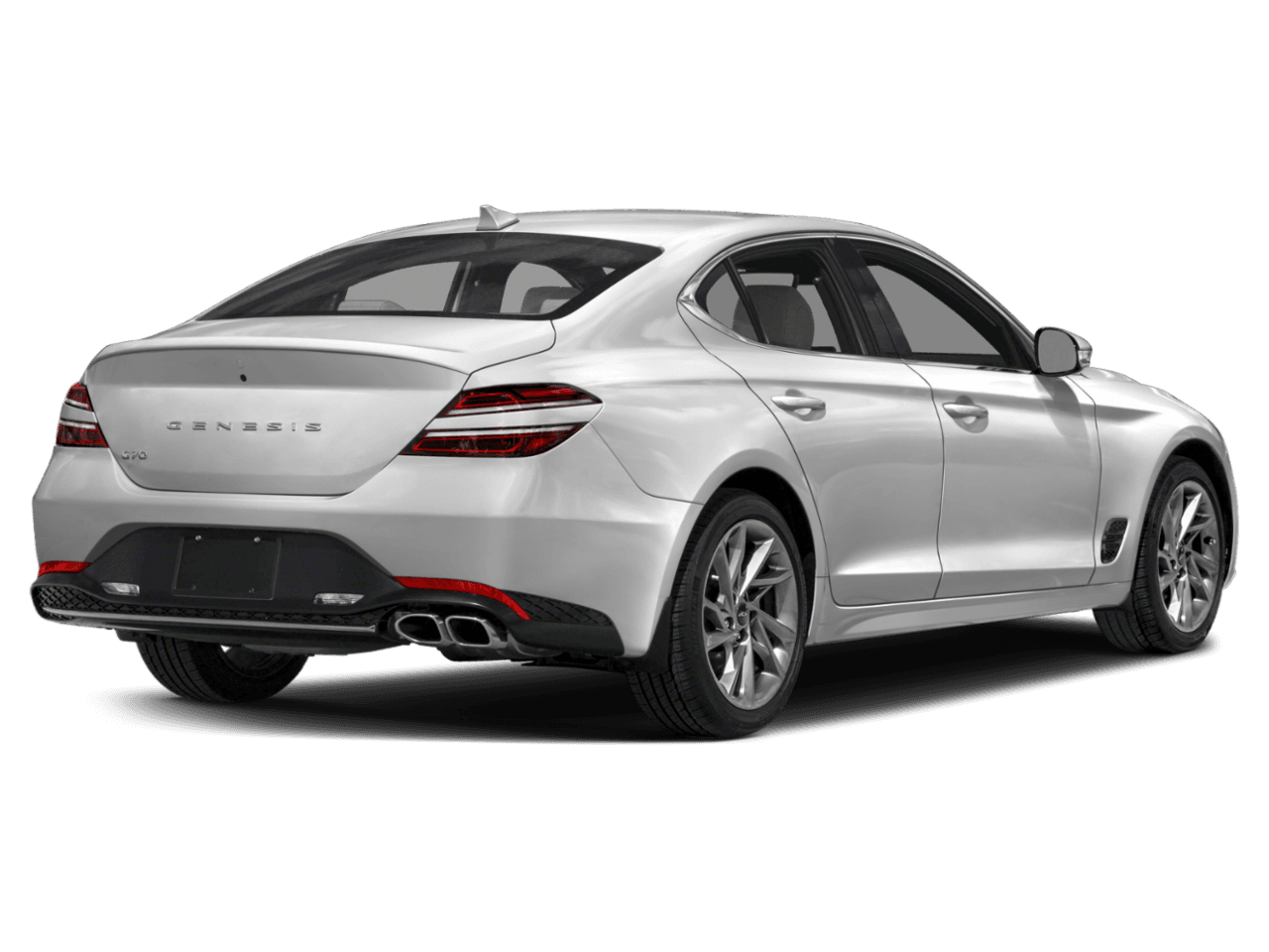 2023 Genesis G70 2.0T - Rear 3/4, facing to the right