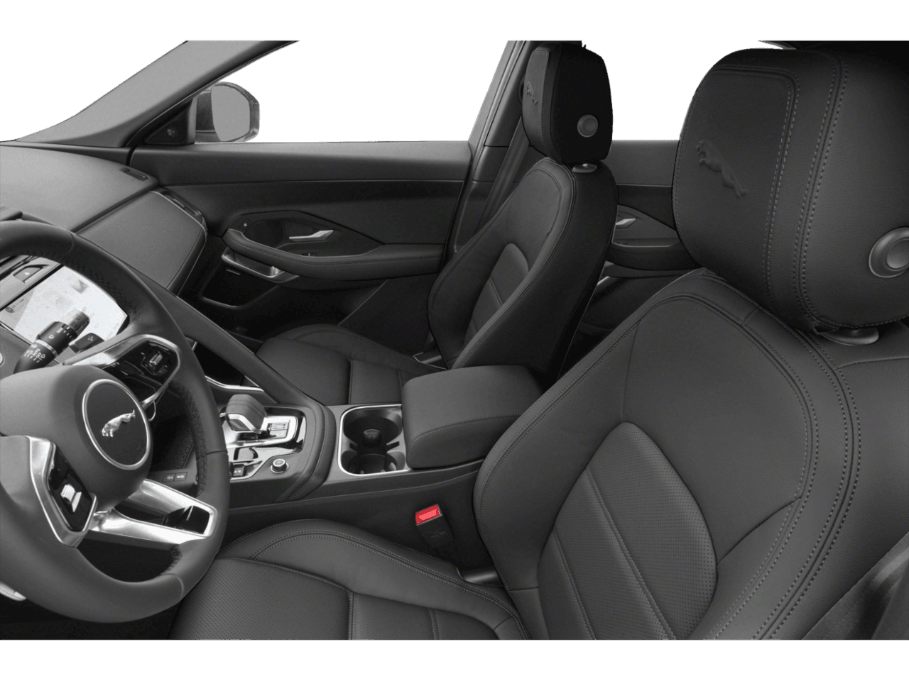 2023 Jaguar E-PACE SE - Interior Driver's Side with Door Open, Front Seat Feature