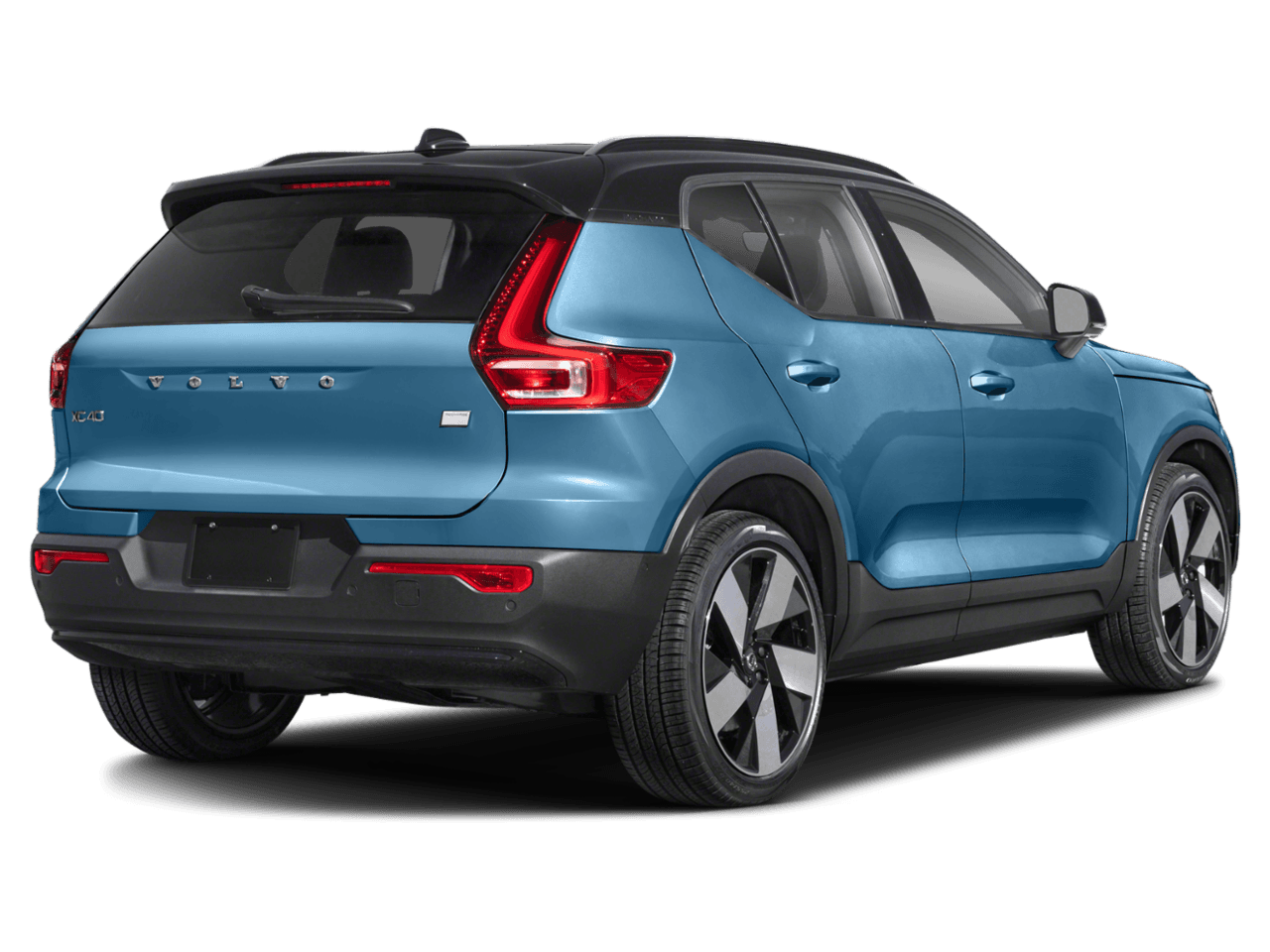 2023 Volvo XC40 Recharge Pure Electric Twin - Rear 3/4, facing to the right