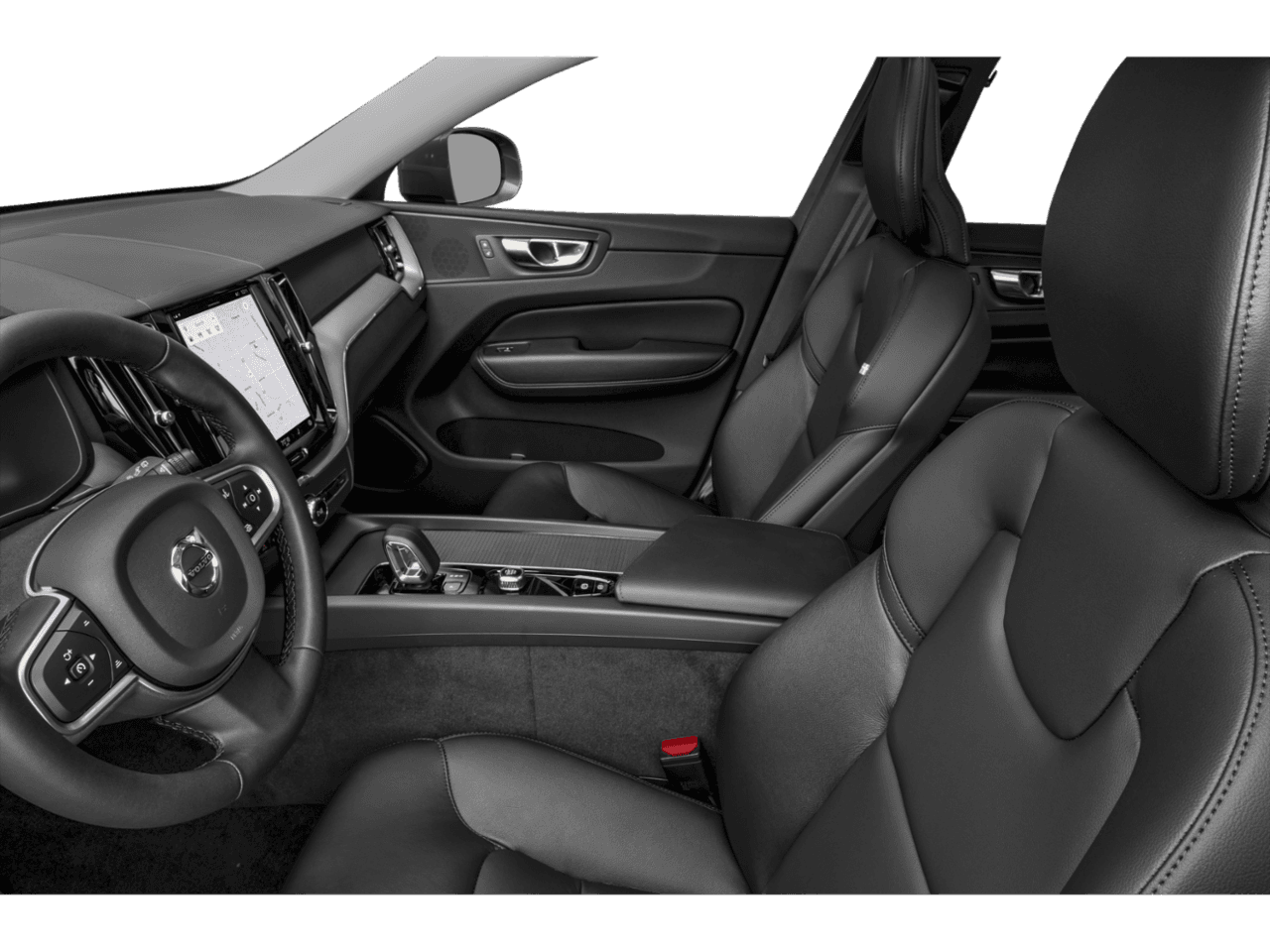 2023 Volvo XC60 Core - Interior Driver's Side with Door Open, Front Seat Feature