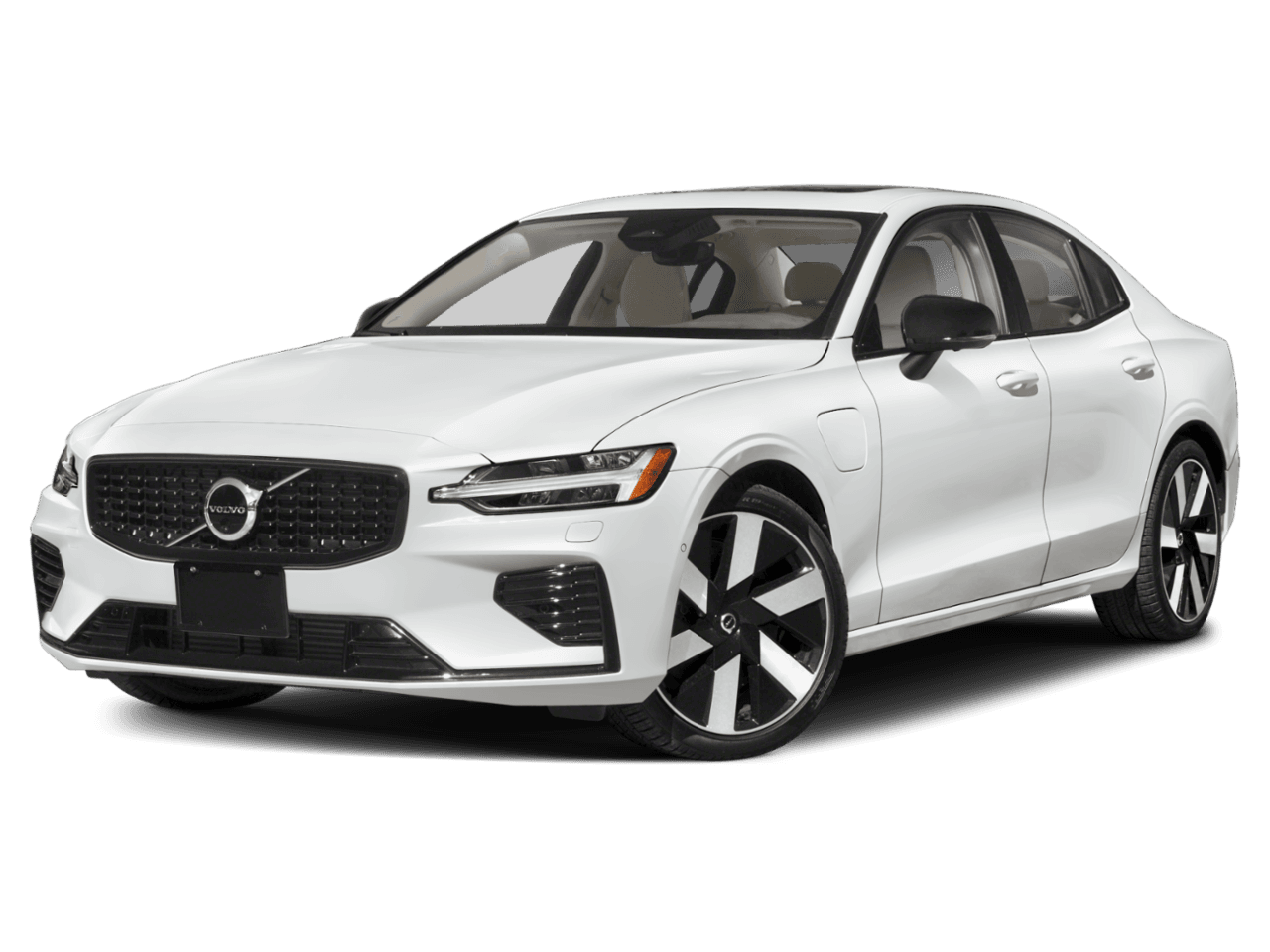 2023 Volvo S60 Recharge Ultimate Dark Theme - Front 3/4, facing to the left