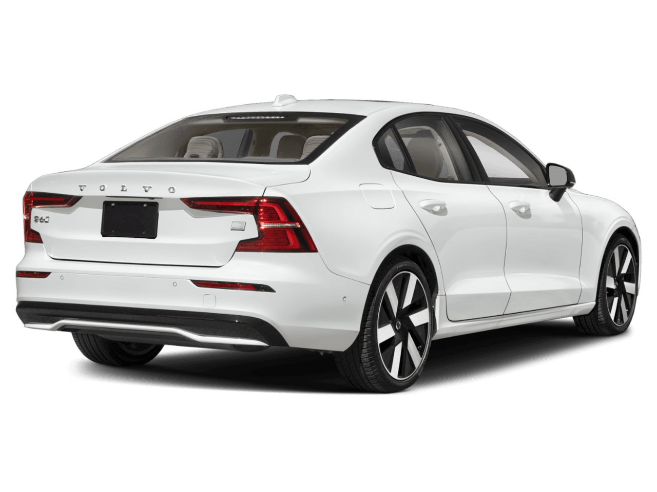 2023 Volvo S60 Recharge Ultimate Dark Theme - Rear 3/4, facing to the right