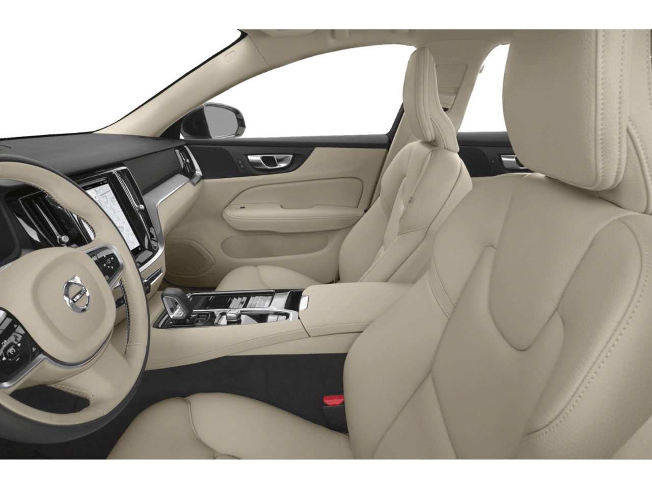 2023 Volvo S60 Recharge Ultimate Black Edition - Interior Driver's Side with Door Open, Front Seat Feature