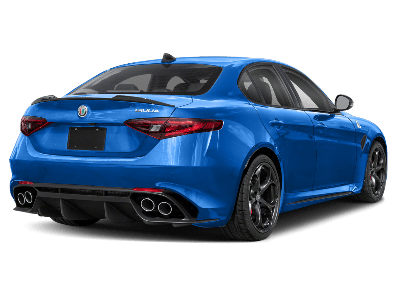 2023 Alfa Romeo Giulia Quadrifoglio - Rear 3/4, facing to the right