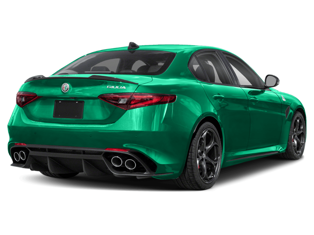 2023 Alfa Romeo Giulia Quadrifoglio - Rear 3/4, facing to the right