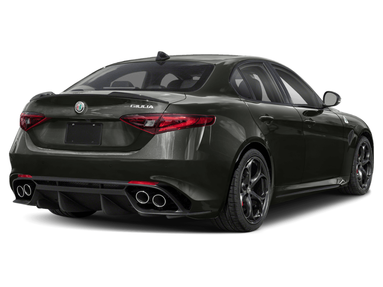 2023 Alfa Romeo Giulia Quadrifoglio - Rear 3/4, facing to the right