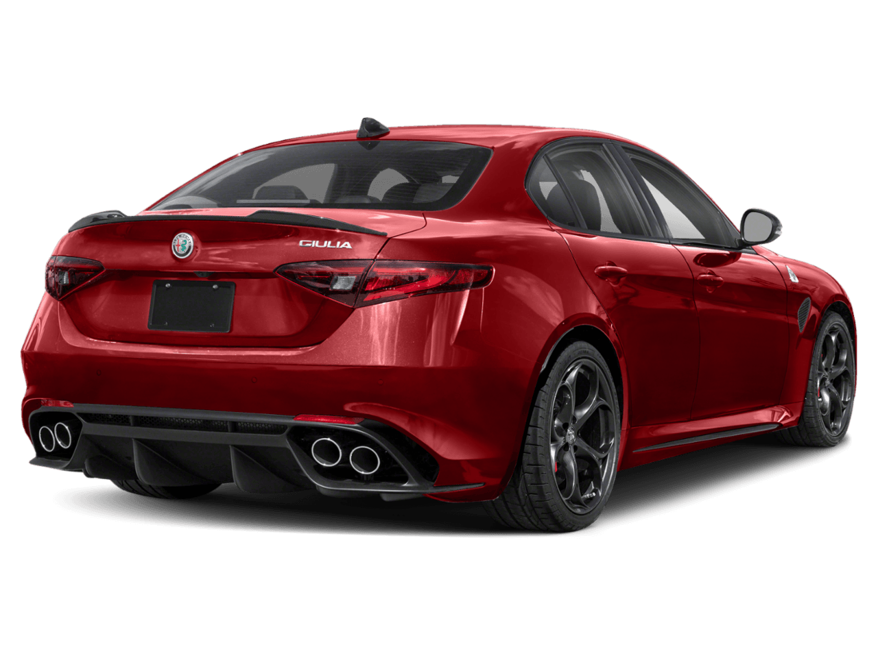 2023 Alfa Romeo Giulia Quadrifoglio - Rear 3/4, facing to the right
