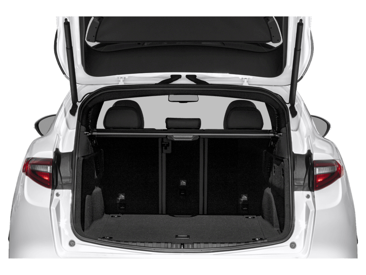 2023 Alfa Romeo Stelvio Sprint - Interior Trunk with Hatch Open Feature