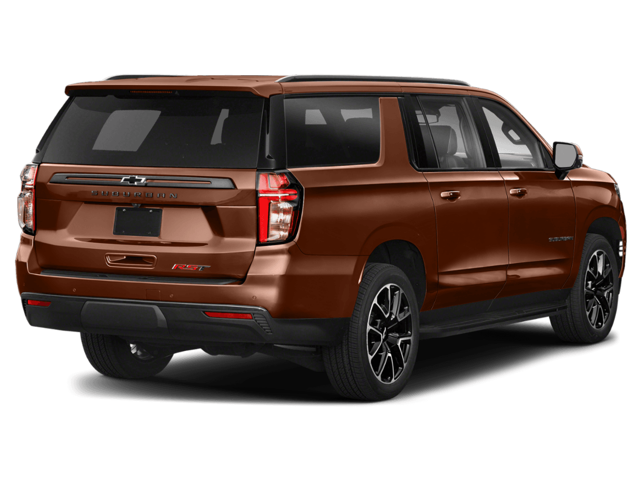 2023 Chevrolet Suburban RST - Rear 3/4, facing to the right