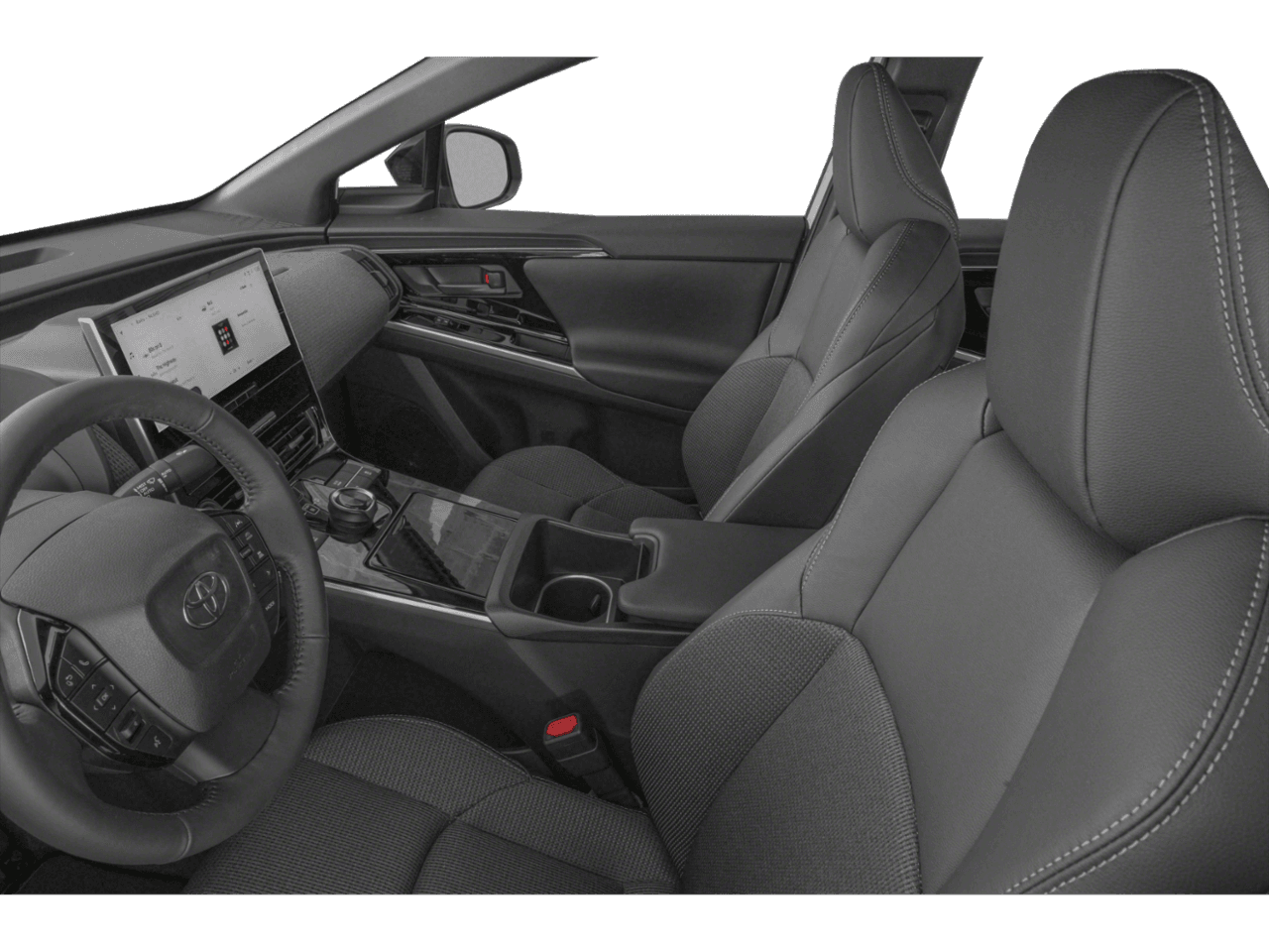 2023 Toyota bZ4X XLE - Interior Driver's Side with Door Open, Front Seat Feature