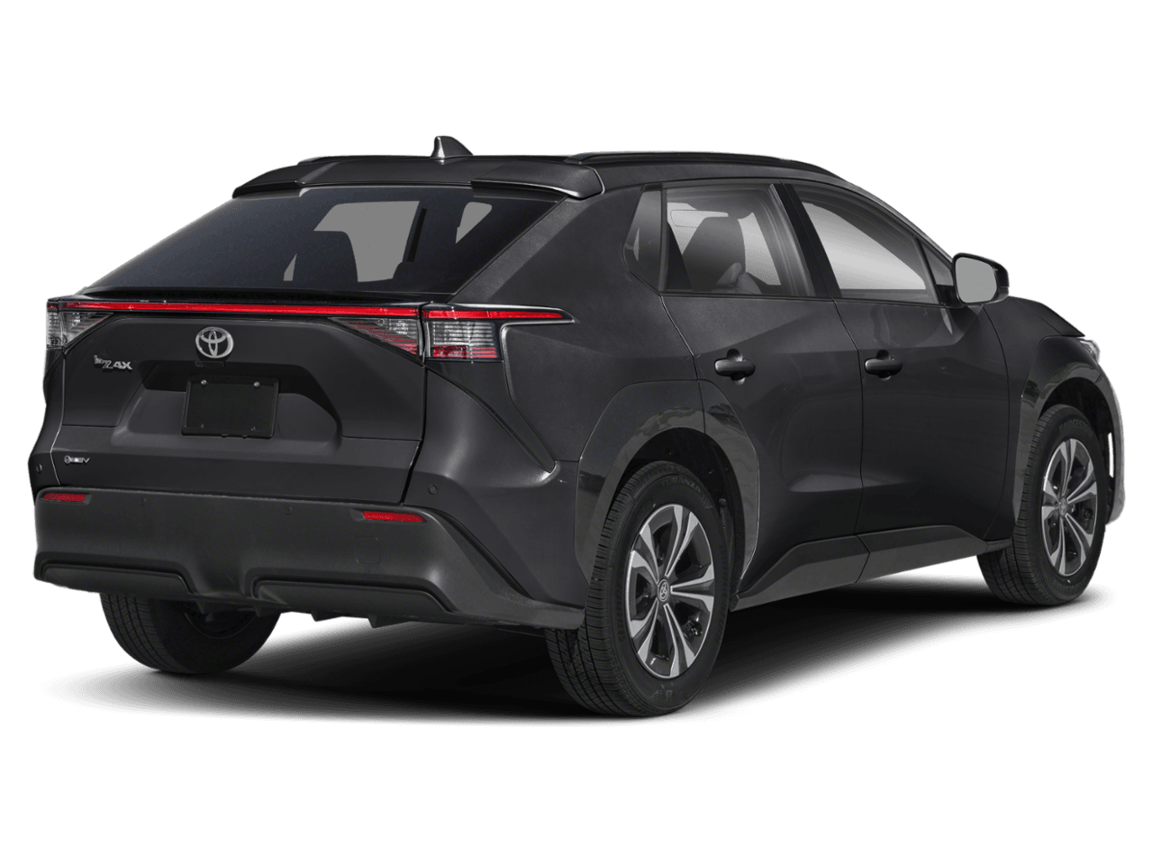 2023 Toyota bZ4X XLE - Rear 3/4, facing to the right