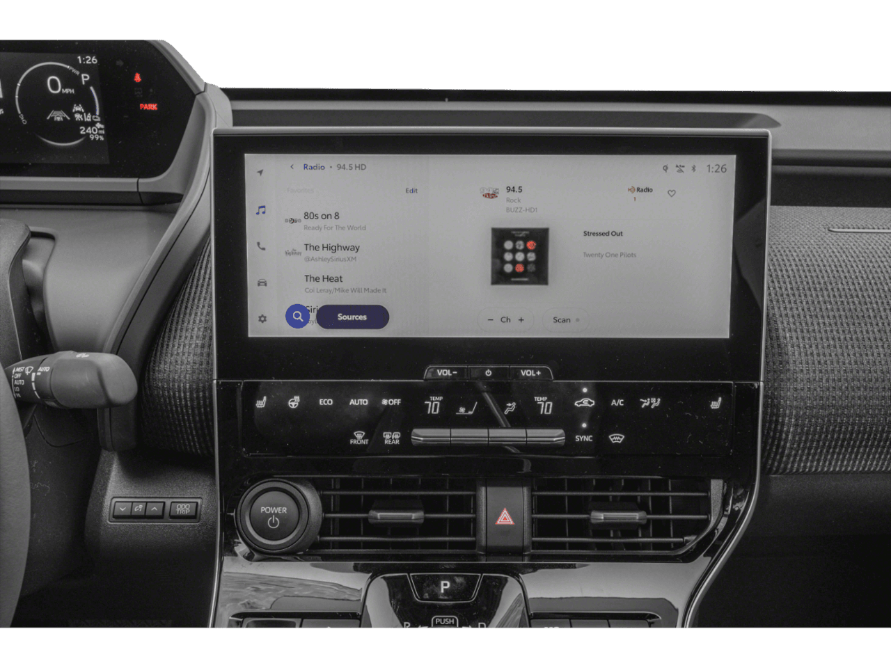 2023 Toyota bZ4X XLE - Interior Stereo System