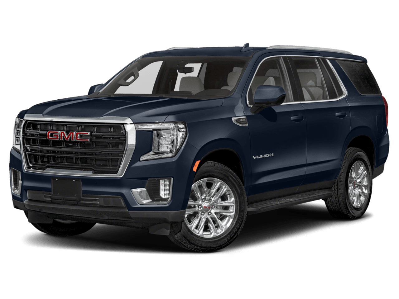 2023 GMC Yukon SLE - Front 3/4, facing to the left