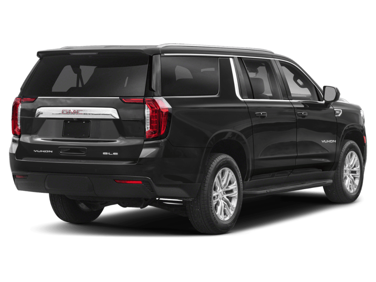 2023 GMC Yukon XL SLE - Rear 3/4, facing to the right