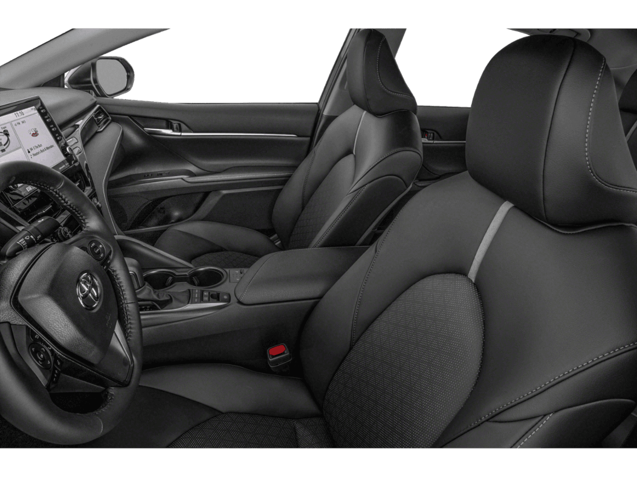 2023 Toyota Camry Hybrid XSE - Interior Driver's Side with Door Open, Front Seat Feature