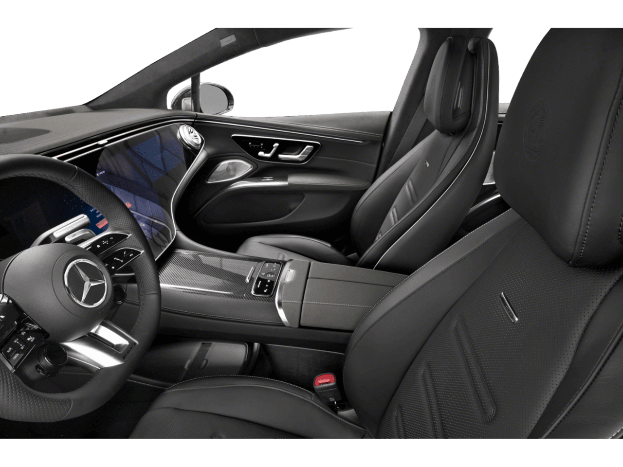 2022 Mercedes-Benz EQS AMG EQS - Interior Driver's Side with Door Open, Front Seat Feature