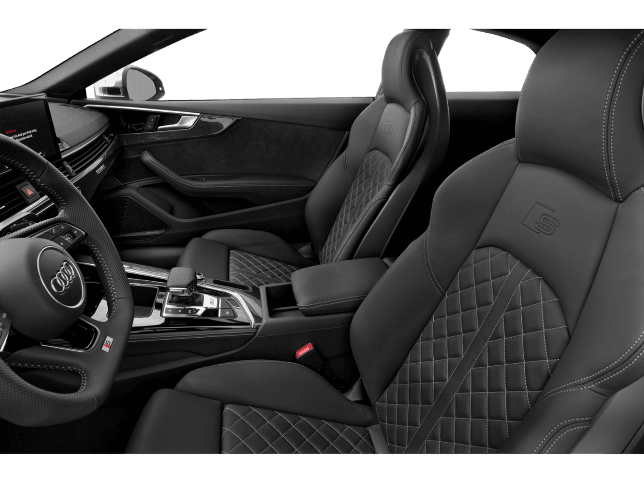 2023 Audi S5 Coupe Premium Plus - Interior Driver's Side with Door Open, Front Seat Feature
