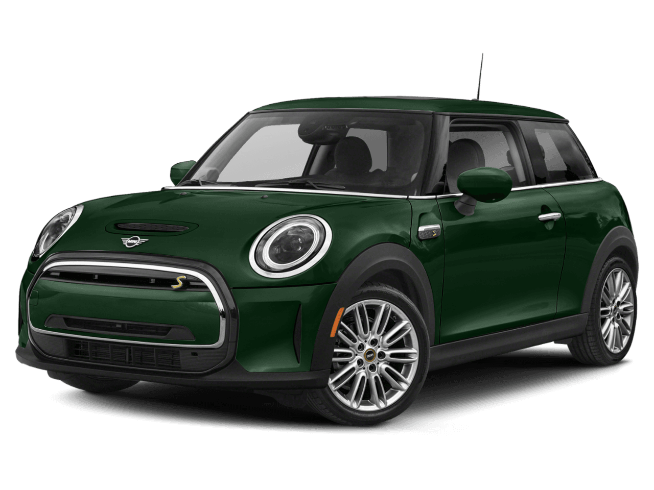 2023 MINI Hardtop 2 Door Cooper SE - Front 3/4, facing to the left