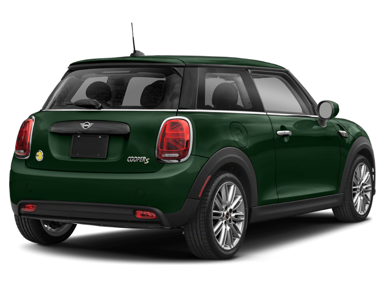 2023 MINI Hardtop 2 Door Cooper SE - Rear 3/4, facing to the right