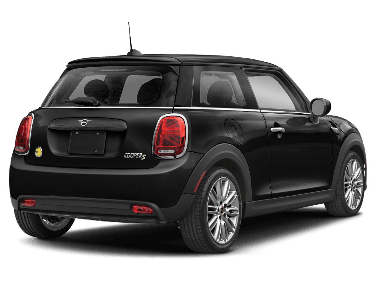 2023 MINI Hardtop 2 Door Cooper SE - Rear 3/4, facing to the right