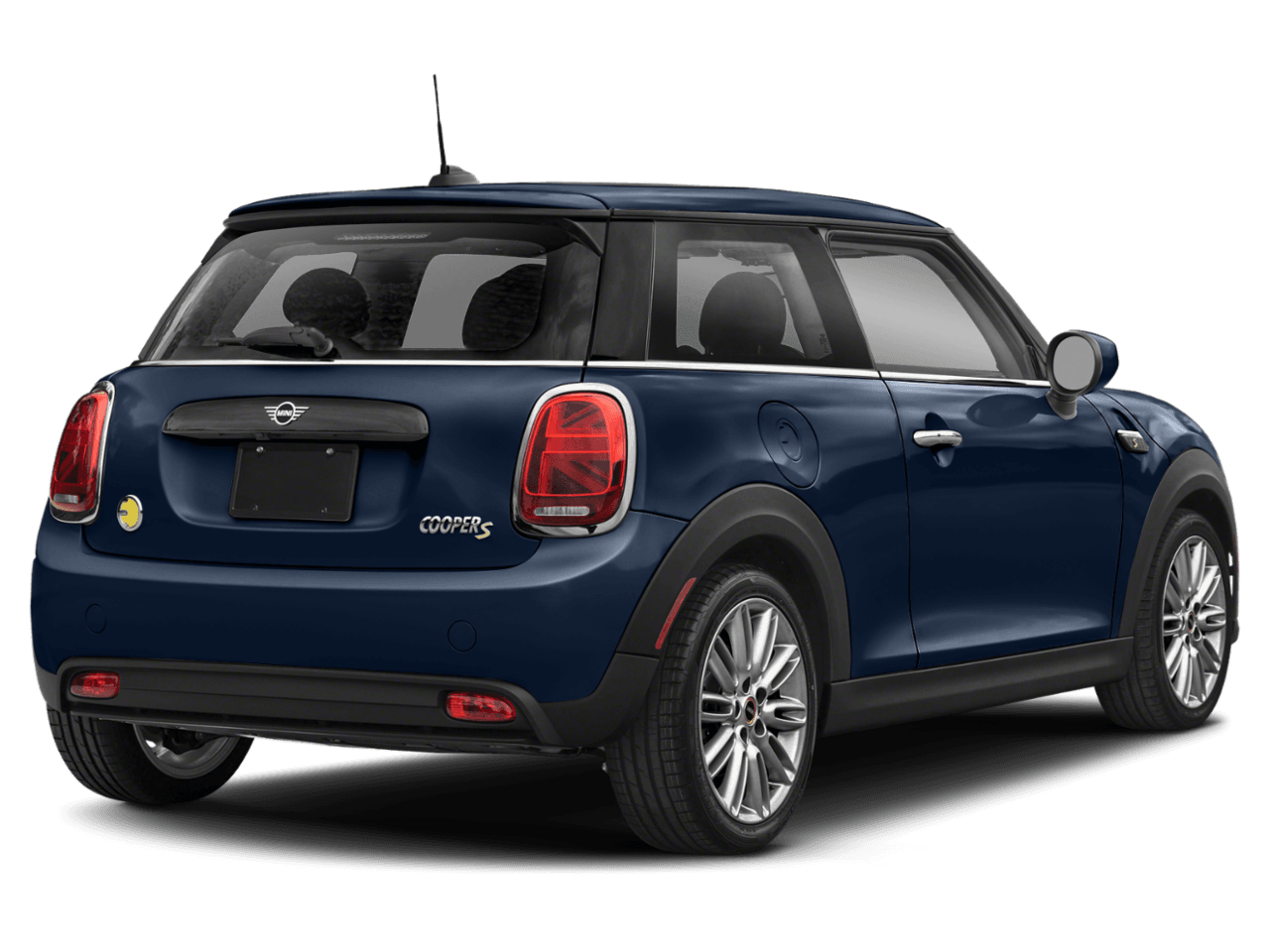 2023 MINI Hardtop 2 Door Cooper SE - Rear 3/4, facing to the right