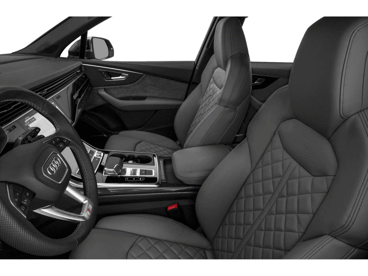 2023 Audi SQ7 Premium Plus - Interior Driver's Side with Door Open, Front Seat Feature