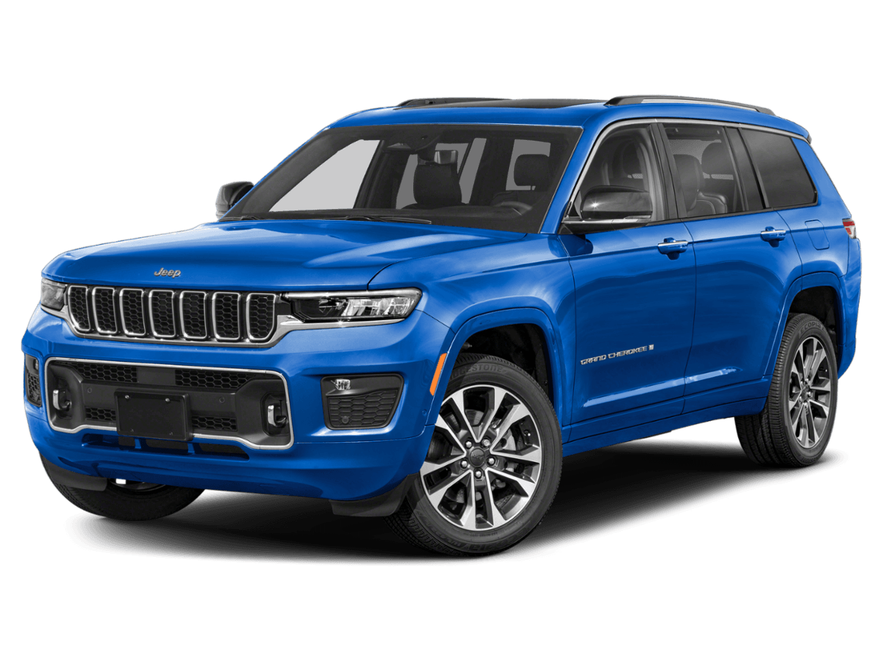 2023 Jeep Grand Cherokee L Overland - Front 3/4, facing to the left