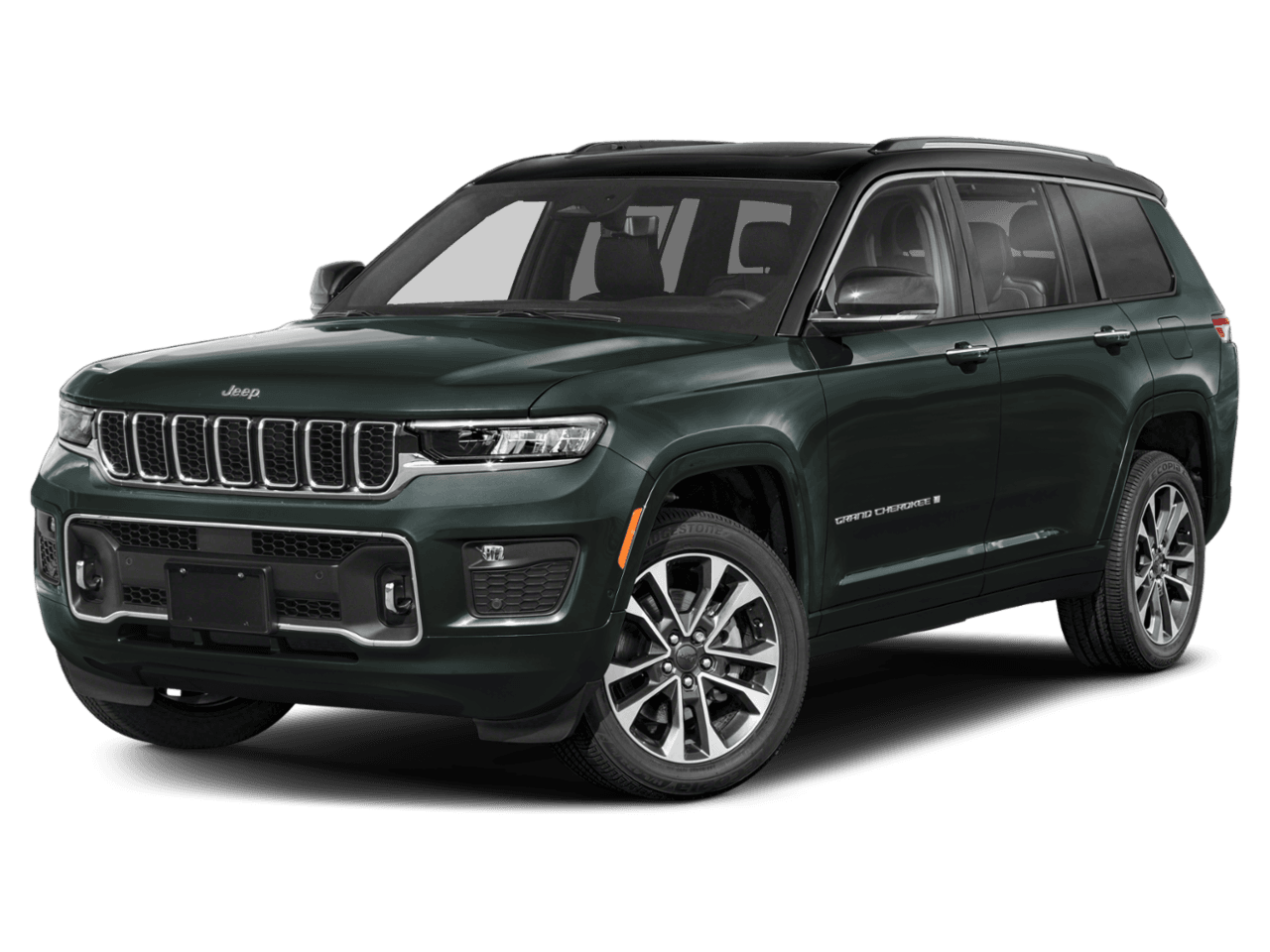 2023 Jeep Grand Cherokee L Overland - Front 3/4, facing to the left