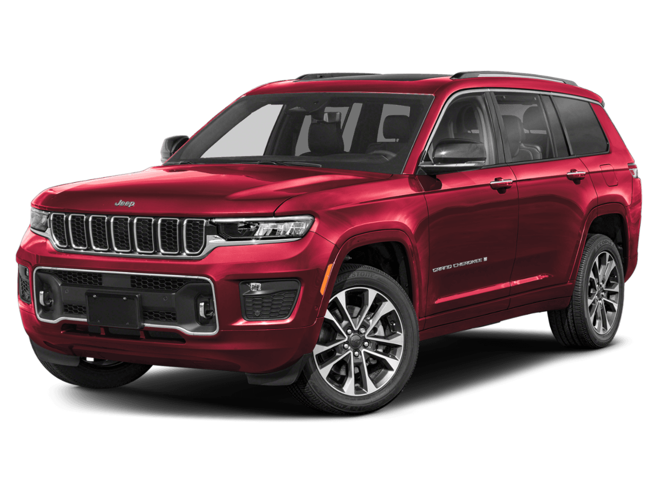 2023 Jeep Grand Cherokee L Overland - Front 3/4, facing to the left