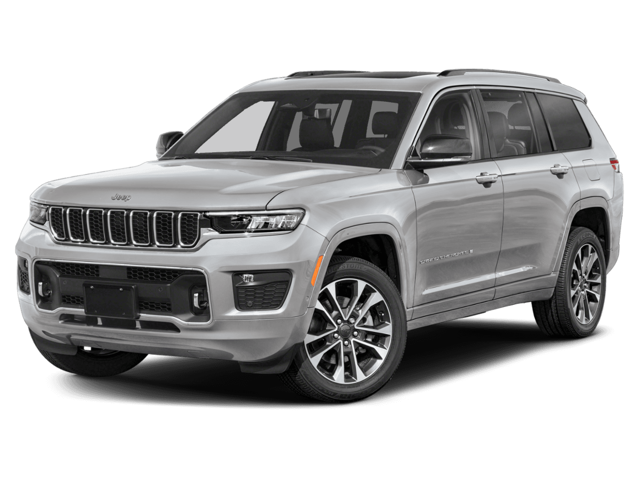 2023 Jeep Grand Cherokee L Overland - Front 3/4, facing to the left