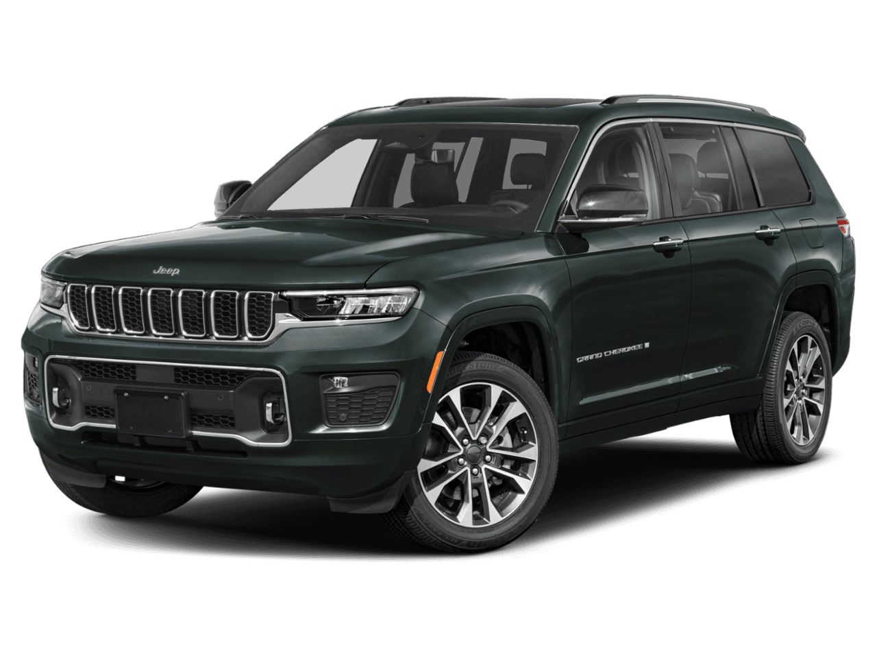 2023 Jeep Grand Cherokee L Overland - Front 3/4, facing to the left