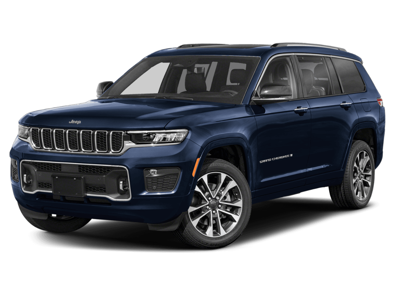2023 Jeep Grand Cherokee L Overland - Front 3/4, facing to the left