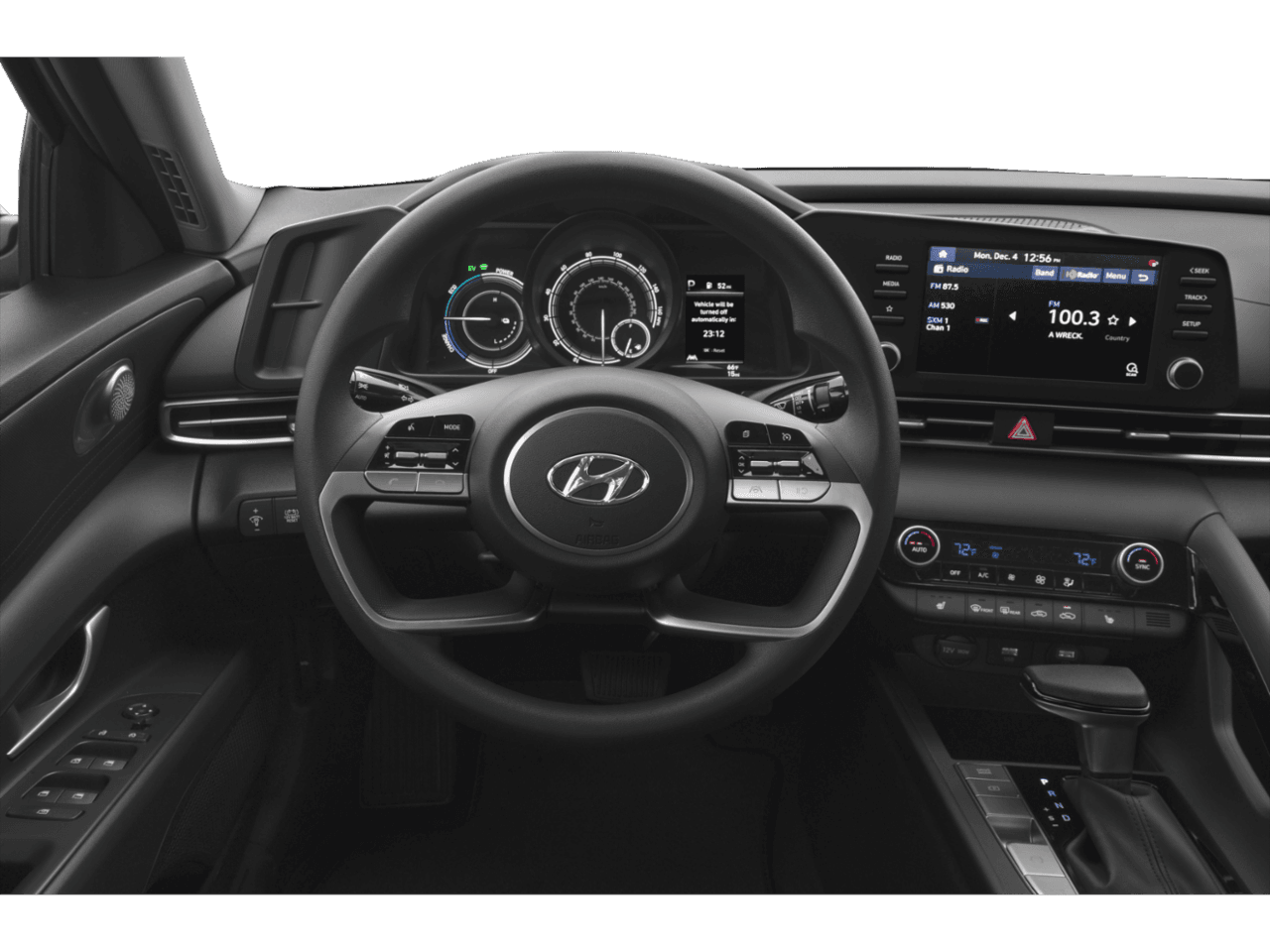 2023 Hyundai Elantra Hybrid Blue - Interior Drivers Dash