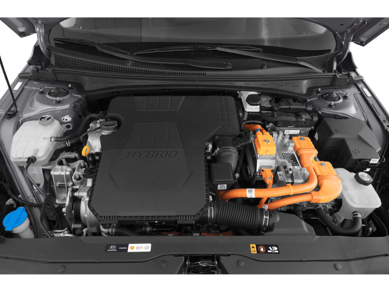 2023 Hyundai Elantra Hybrid Blue - Interior Engine Shot Feature