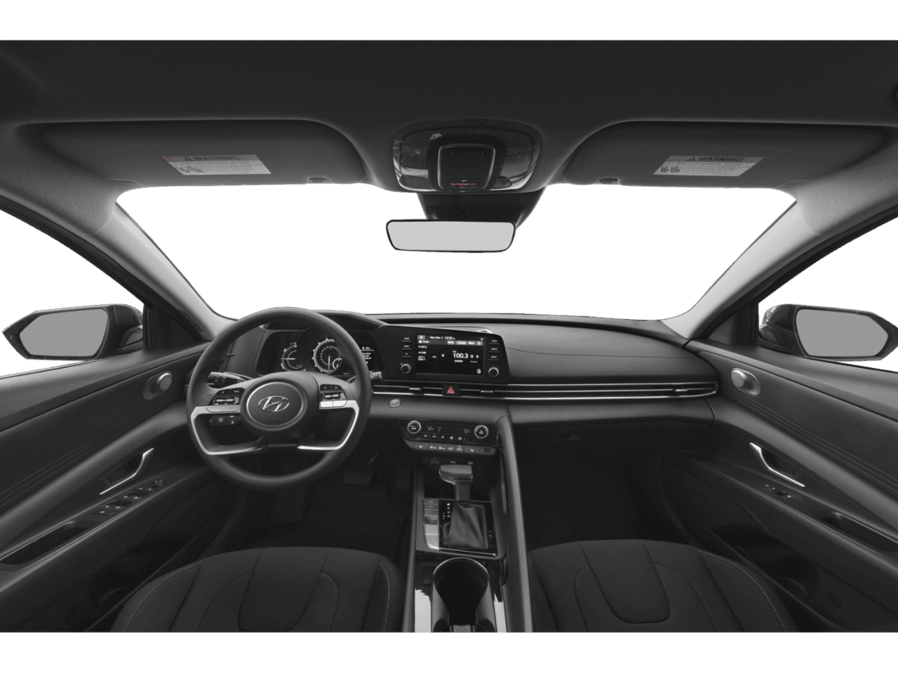 2023 Hyundai Elantra Hybrid Blue - Interior Full Dash Basic