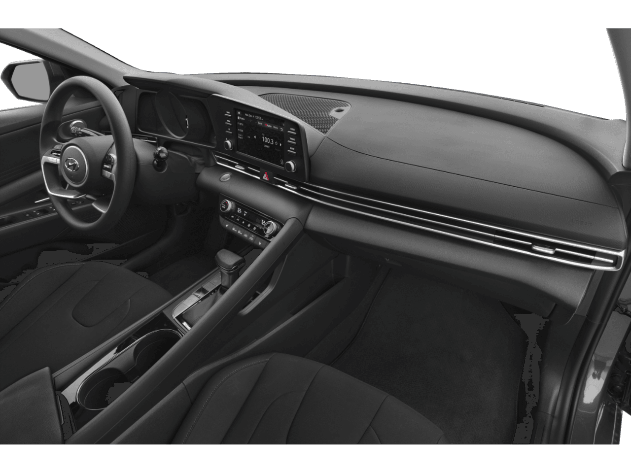 2023 Hyundai Elantra Hybrid Blue - Interior Passenger Dash