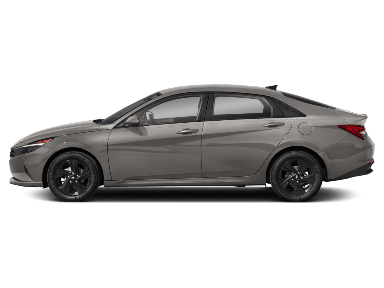 2023 Hyundai Elantra Hybrid Blue - Profile, facing to the left