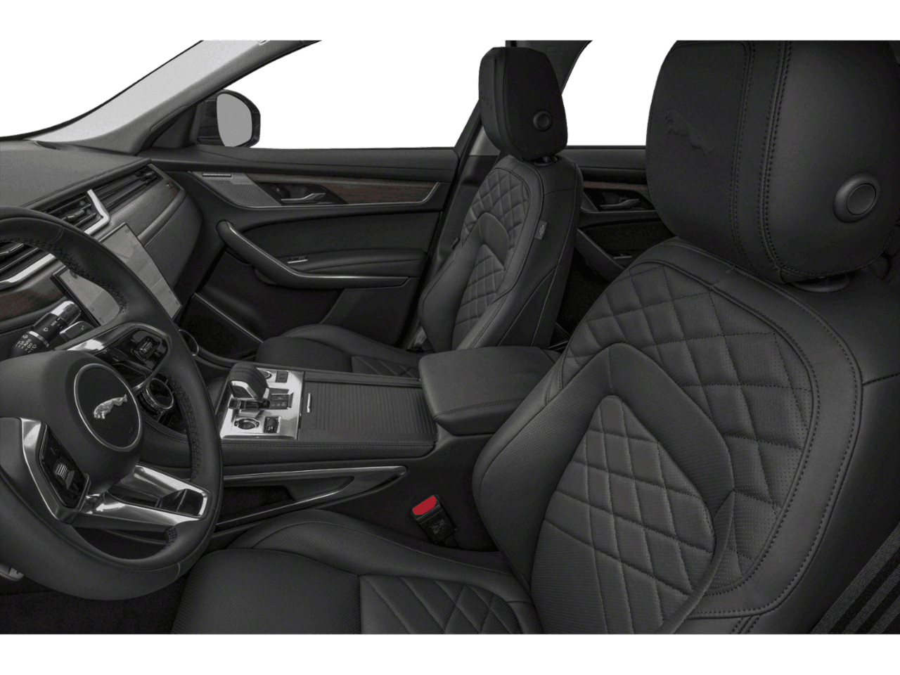 2023 Jaguar F-PACE SVR - Interior Driver's Side with Door Open, Front Seat Feature