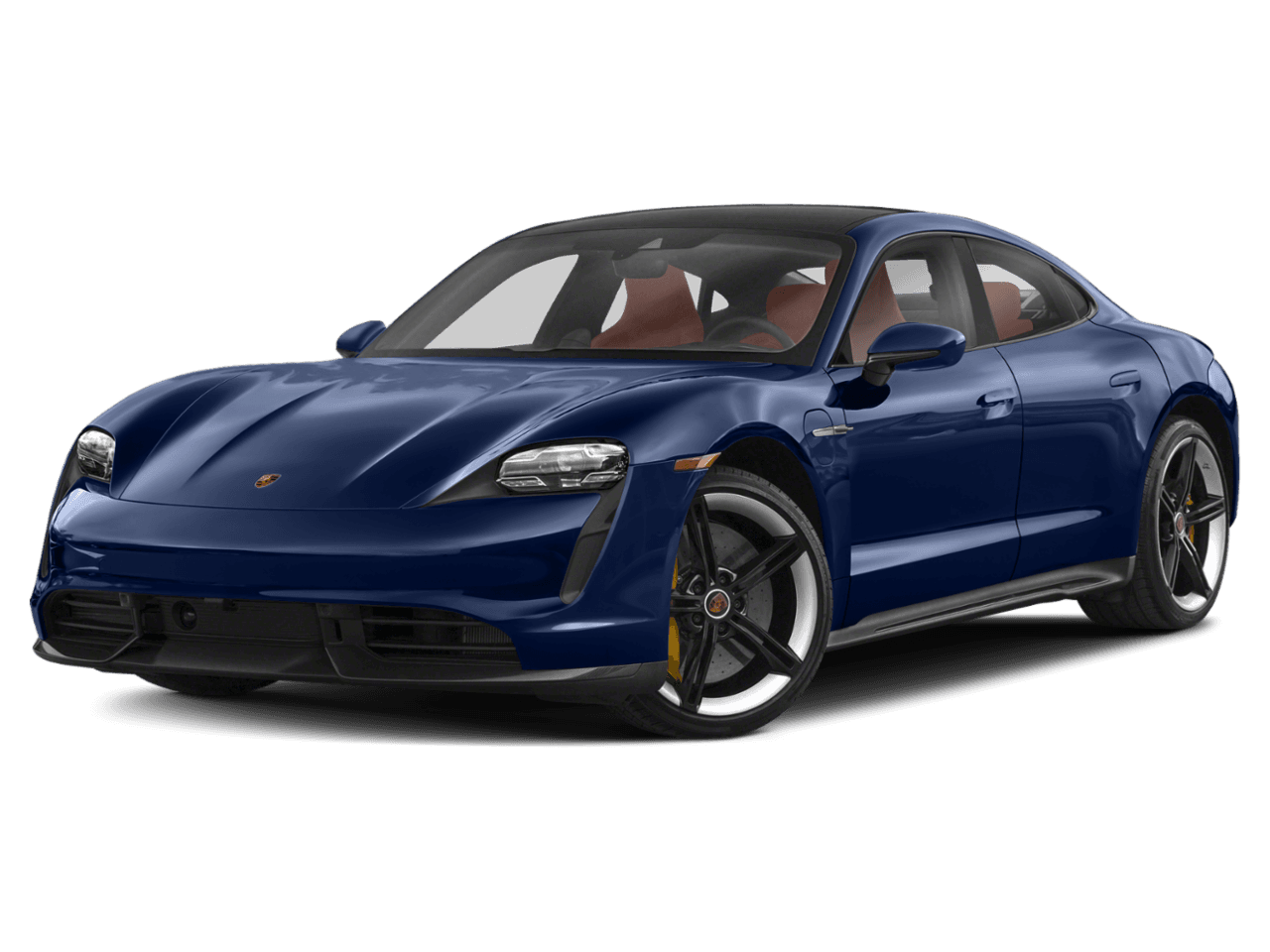 2023 Porsche Taycan Turbo - Front 3/4, facing to the left