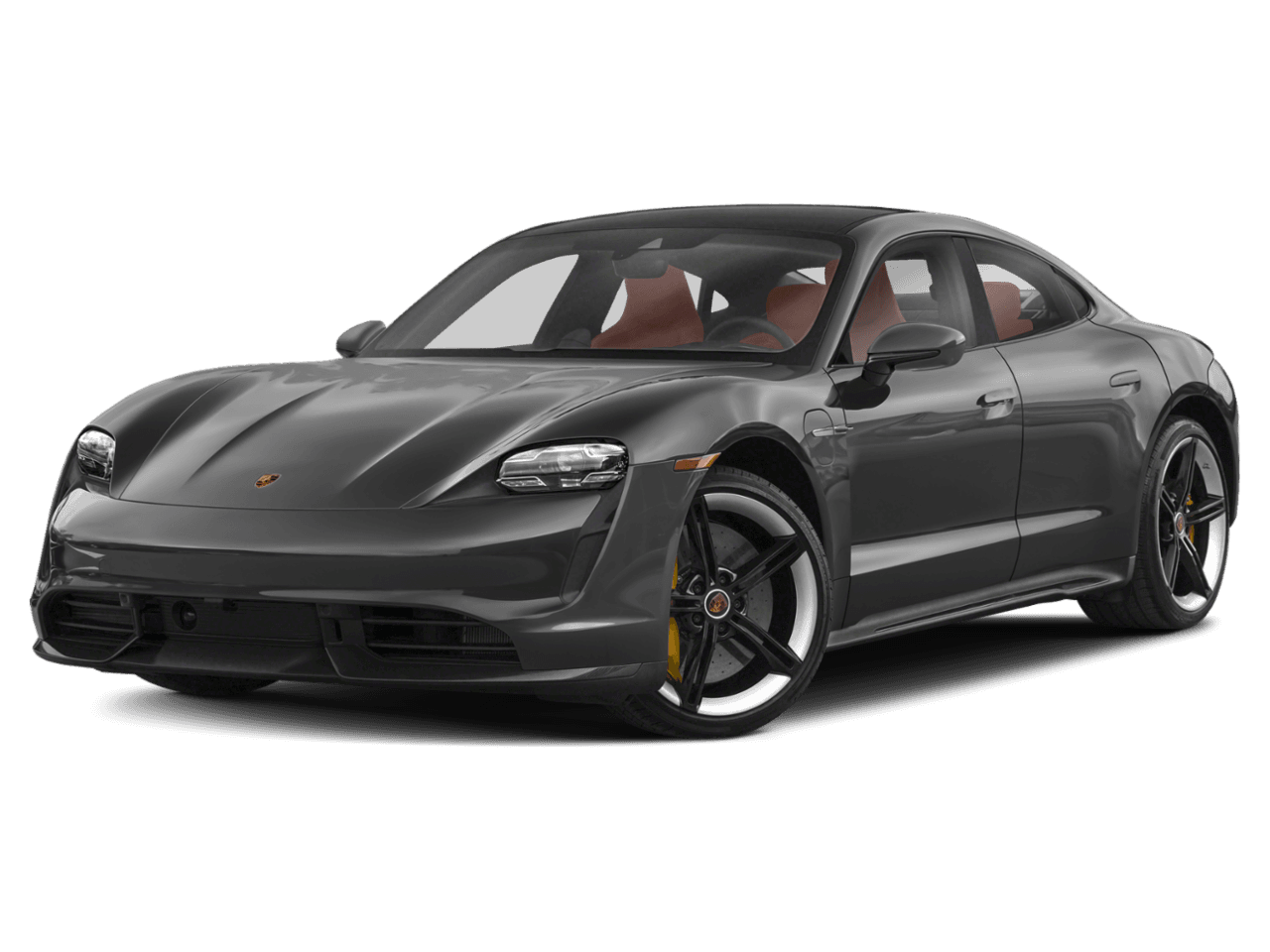 2023 Porsche Taycan Turbo - Front 3/4, facing to the left