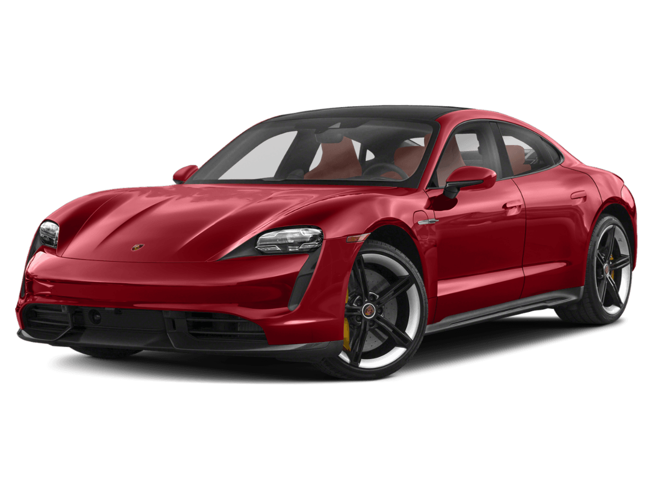 2023 Porsche Taycan Turbo - Front 3/4, facing to the left