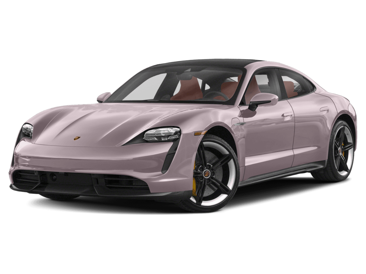 2023 Porsche Taycan Turbo - Front 3/4, facing to the left