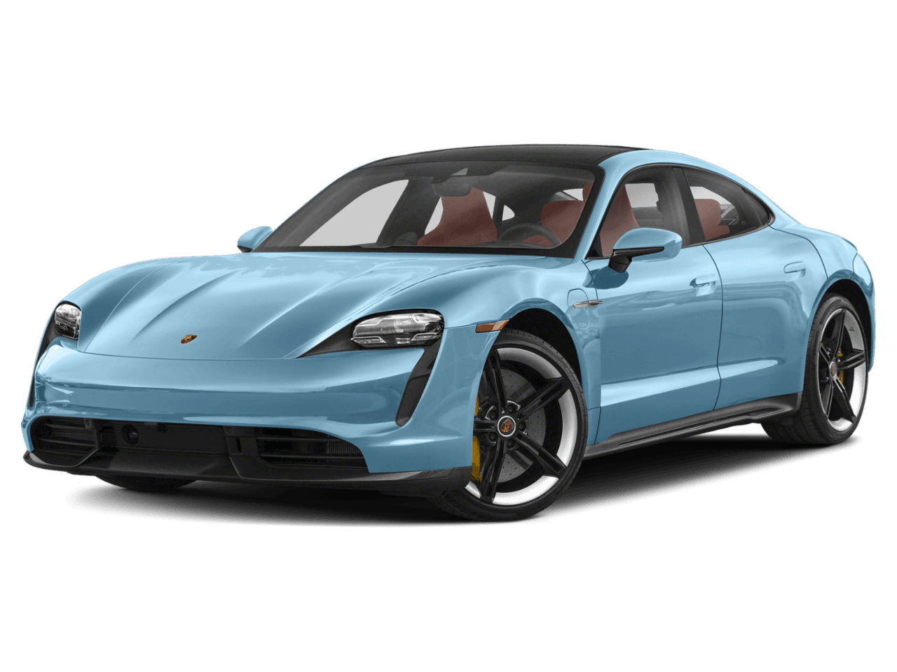 2023 Porsche Taycan GTS - Front 3/4, facing to the left