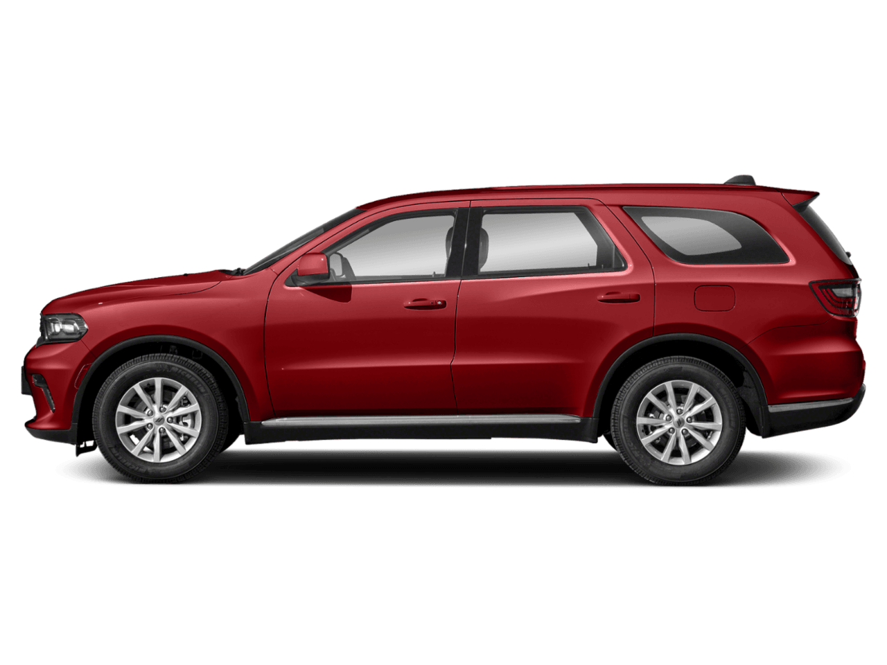 2022 Dodge Durango Orange Sport - Profile, facing to the left