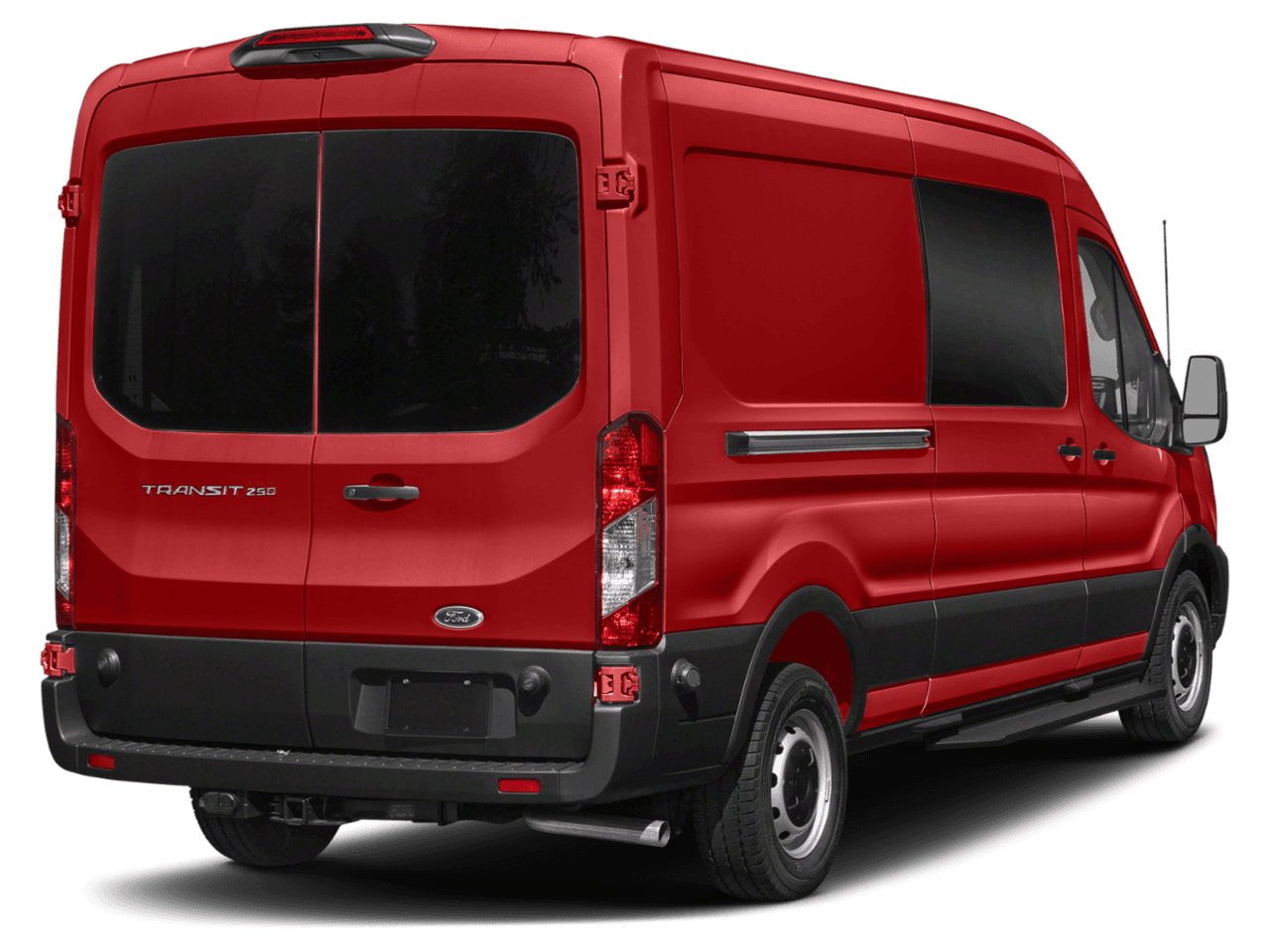 2023 Ford Transit Crew Van  - Rear 3/4, facing to the right