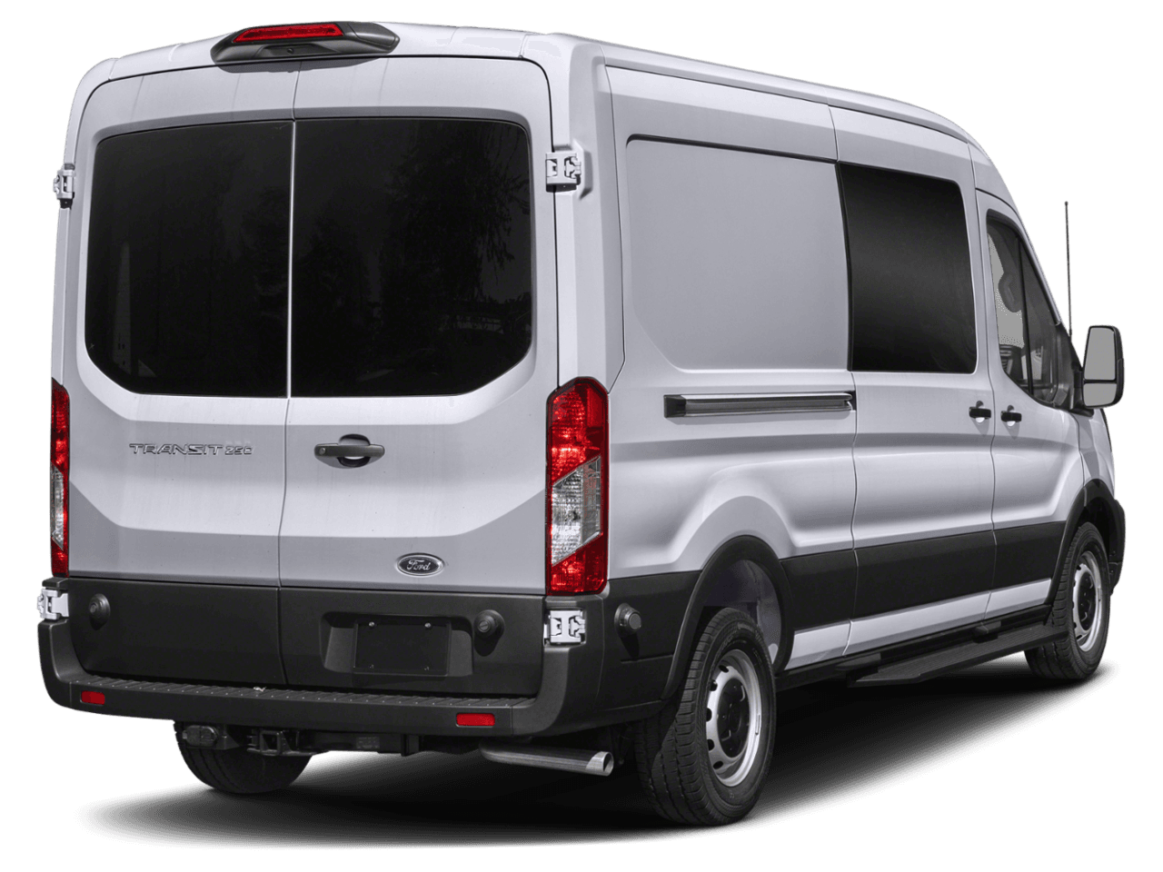 2023 Ford Transit Crew Van  - Rear 3/4, facing to the right