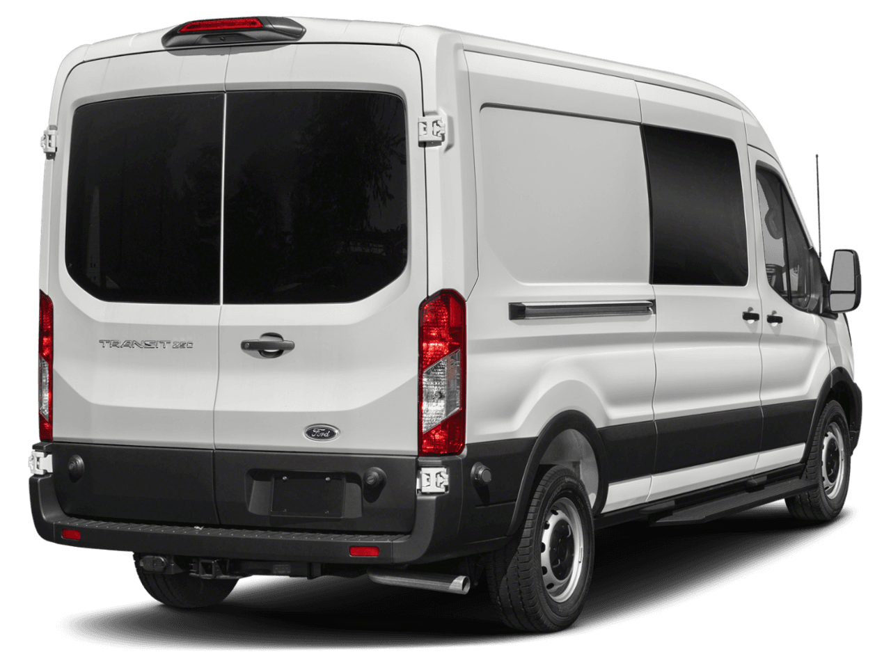 2023 Ford Transit Crew Van  - Rear 3/4, facing to the right